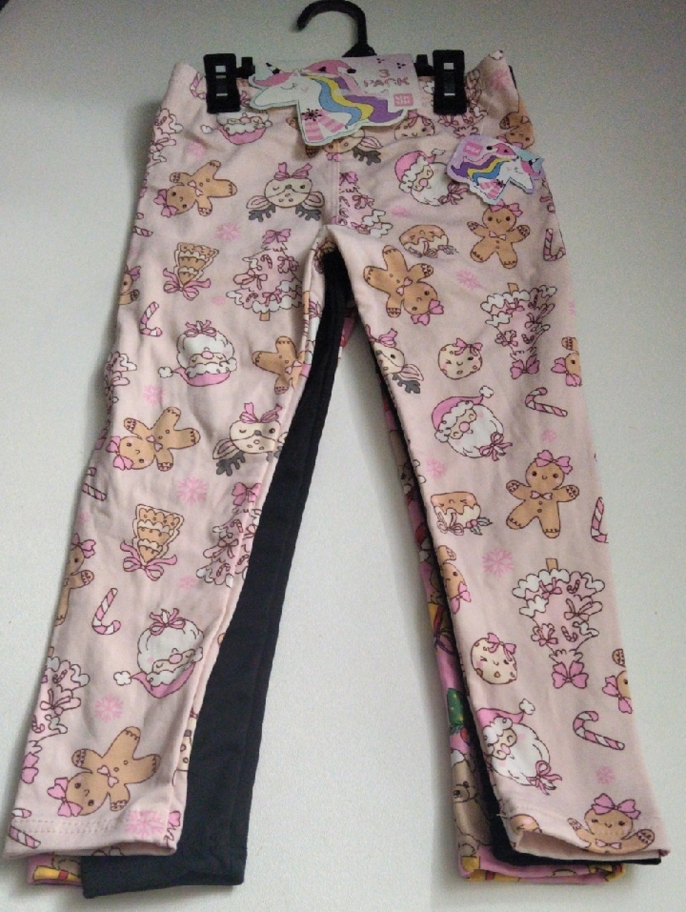 Sho Sho Girls Holiday Print Leggings Cute Christmas Patterns  3 pack 6/6x